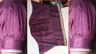 Pleated sleeve design cutting and stitching [upl. by Aramanta]