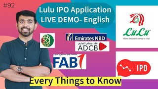 Episode92How To Apply For LULU IPO English Episode DEMO WITH ALL OPTIONS ipo luluipo [upl. by Attezi739]