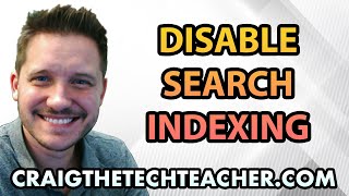 How To Disable Windows 7 Search Indexing Service 2022 [upl. by Otina]