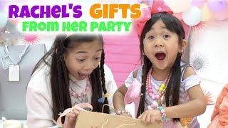 Rachels Gifts from Her Party [upl. by Oirogerg]