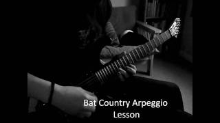 A7X  Bat Country Arpeggio Lessontab [upl. by Livingston]