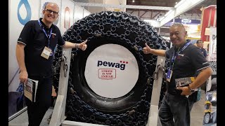 PEWAG SHOWCASE DAN DEBUT TIRE PROTECTION CHAIN DI MINING EXPO 2024 [upl. by Joerg551]