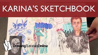 Karinas Latest Sketchbook [upl. by Aissirac]