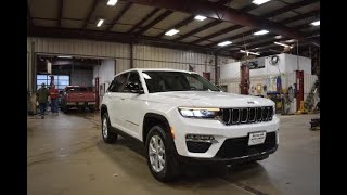 2024 Bright White Jeep Grand Cherokee Limited 4x4 SJ7346 Motor Inn Auto Group [upl. by Zeculon]