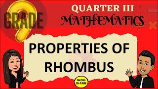 THEOREMS ON RHOMBUS  GRADE 9 MATHEMATICS Q3 [upl. by Eloken]