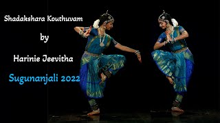 Shadakshara Kouthuvam solo version by Harinie Jeevitha  Sridevi Nrithyalaya  Bharathanatyam Dance [upl. by Farnsworth]