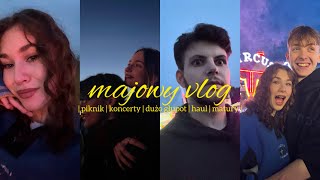 majowy vlog  dużo głupot koncerty wesołe miasteczko czas matur haul [upl. by Aowda19]