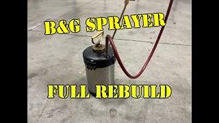 BampG Sprayer repair Pump not building pressure amp broken wand [upl. by Eislrahc]