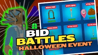 ROBLOX BID BATTLES HALLOWEEN EVENT  WINNING SERIALS [upl. by Natal934]