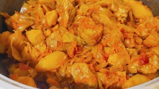 тушёная капуста с картошкой и мясом  Самый вкусный рецепт приготовления [upl. by Nniuq]