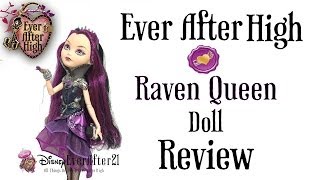 Ever After High Raven Queen Doll Review Unboxing Rebel [upl. by Yurt]