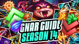 ULTIMATE SEASON 14 GNAR GUIDE Items Runes Abilities Combos Macro amp Wave Management Guide [upl. by Dlorah]