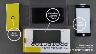 RhinoShield 9H 3D Glass Screen Protector Installation Tutorial [upl. by Ellehcsor834]