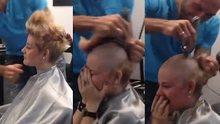 Full Clean Fresh Head Shave Crying and Forced Girl Head Shave 2024  The Most Beautiful Girl [upl. by Sonja]