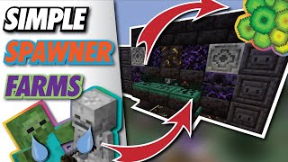 Minecraft SPAWNER XP Farm  Mob Grinder [upl. by Ahsimek]