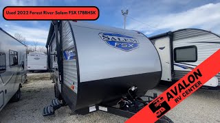 USED 2022 Forest River Salem FSX 178BHSK Travel Trailer Walk Through [upl. by Baron906]