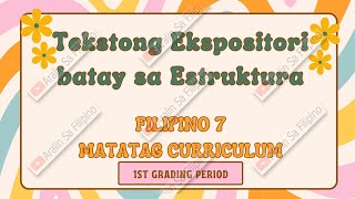 ANO ANG TEKSTONG EKSPOSITORI HULWARAN NG TEKSTONG EKSPOSITORI URI NG DEFINISYONARALIN SA FILIPINO [upl. by Dnomra]