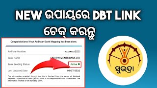 How To Check DBT Link Status In Odia [upl. by Ajar]