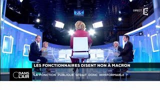 Les fonctionnaires disent non à Macron  Les questions SMS cdanslair 09102017 [upl. by Dennis380]