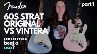 Fender American Original vs Vintera 60s Strat Part 1  Can A Mex Beat A USA [upl. by Bryon855]