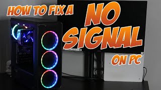 THIS IS HOW TO FIX A COMPUTER NO SIGNAL OR NO DISPLAY TO MONITOR [upl. by Johnsten401]