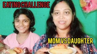 Mom Vs Daughter Dimer Chop And Khaja Eating ChallengeFood ChallengeEating Show [upl. by Rosenberg]