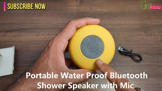 Portable Water Proof Bluetooth 30 Shower Speaker with Mic  Handsfree Portable Speakerphone [upl. by Alaecim583]