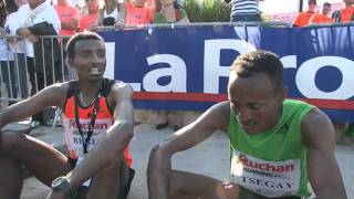 Marseille Cassis  record battu 58 minutes et 10 secondes pour Tsegay [upl. by Miche]