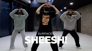 Surfaces  Sheesh  Very Choreography Beginner Class [upl. by Ahsiekat]