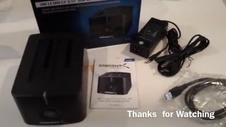 Tech Review Sabrent Dual Docking Station  Model ECHDD2 [upl. by Lamrouex646]