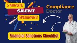 FCA Financial Sanctions Checklist 5 Min Webinar [upl. by Janyte372]