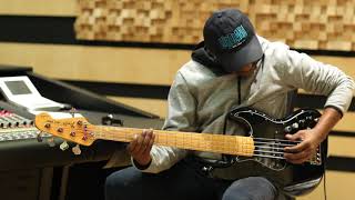 The Making Of Rolando Semedo Records Bass at Atlantico Blue Studios [upl. by Koressa]