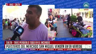 SALTA PUESTEROS DEL MERCADO SAN MIGUEL VENDEN EN LA VEREDA [upl. by Reld279]