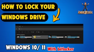 How to Lock Your Drive in windows 1011  Lock Hard disk in windows with password  2024 [upl. by Fonz946]