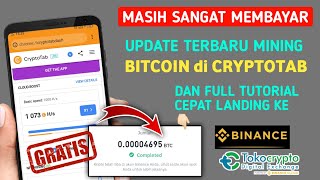 Update Mining Bitcoin di Cryptotab Lite Masih Membayar Full Cara Withdraw Sampai Landing [upl. by Hercule]