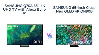 Samsung 85Inch Q70A Vs 65Inch QN90B [upl. by Zsazsa]