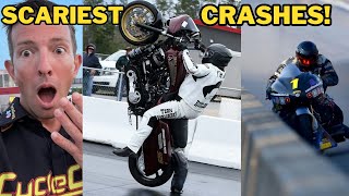 SCARY Drag Bike Crashes Mishaps amp Explosions 😮 [upl. by Odom975]