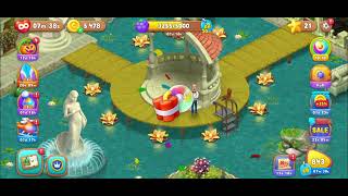 gardenscapes pond area decorationpart 2 [upl. by Ellerad]