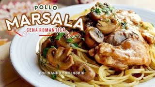 POLLO MARSALA  CHICKEN MARSALA  RECETA FACIL  olive garden [upl. by Siednarb]