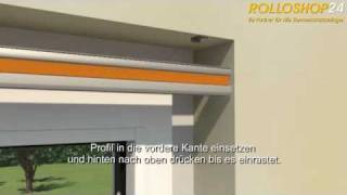 Montage Plissee in der Fensternische  ROLLOSHOP24 [upl. by Akere]