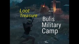 Assassins Creed Odyssey  Bulis Military Camp  Loot Treasure  Burn War Supplies [upl. by Tidwell11]