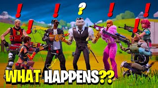 What Happens if ALL 7 Bosses Meet in Fortnite REMIX [upl. by Yramliw298]