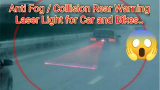 Car Anti Fog Anti Collision Led tail Rear Warning Leser Light [upl. by Dorion]