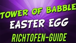 Easter Egg BO2 Zombie Tranzit Full Richtofen Tower of Babble GUIDE [upl. by Alyak167]