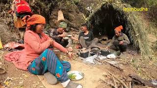 nettle soup in a goat farm  lajimbudha [upl. by Anastice]