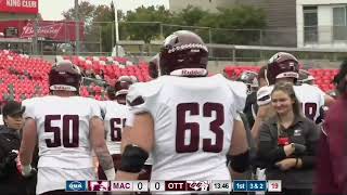 October 14 2023  USports Football  McMaster Marauders  Ottawa GeeGees [upl. by Neillij608]