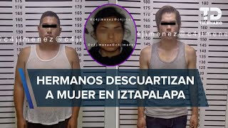 Hermanos son detenidos en Iztapalapa con hielera donde llevaban los restos de una joven [upl. by Annaes]