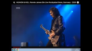 HEAVEN amp HELL Ronnie James Dio Live Rockpalast Bonn Germany  2009 [upl. by Hogarth]