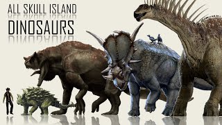 25 Skull Island Dinosaurs Size Comparison  World of Kong [upl. by Ron]