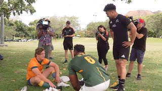 When the captains of Australia New Zealand and South Africa rugby all meet at once [upl. by Ydnahs]